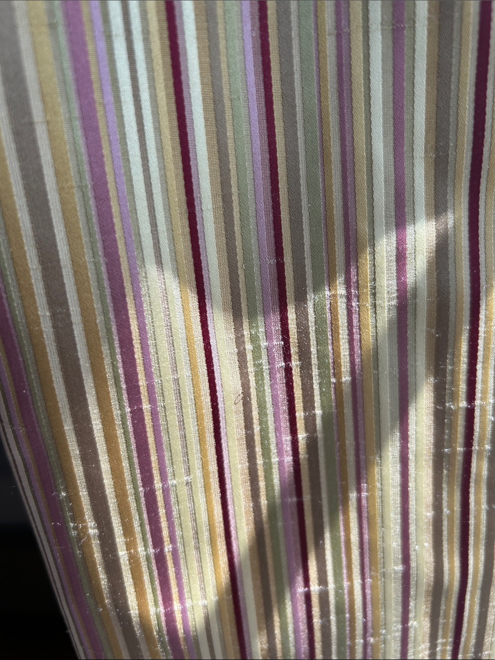 8 Custom blackout pleated Striped Window Curtains - Picture 2 of 7